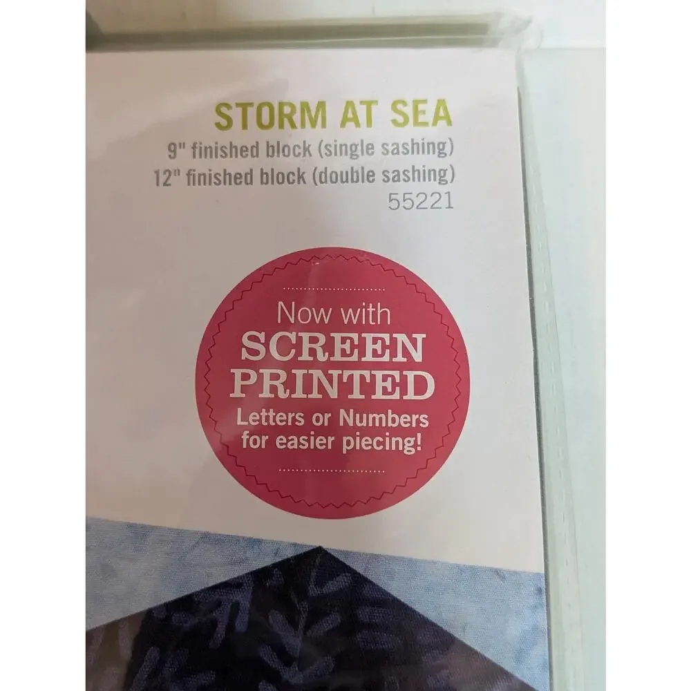 AccuQuilt GO Storm at Sea 12 Finished Die 55221, Fabric Cutter Quilt Block